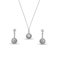 Zirkon Taşlı Gümüş Set - S009902