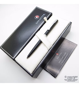 Sheaffer Sagaris Parlak Siyah Krom Tükenmez Kalem  İsme Özel Kalem