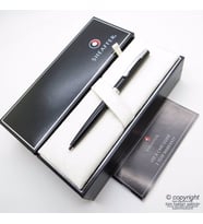 Sheaffer Sagaris Parlak Siyah Krom Tükenmez Kalem  İsme Özel Kalem