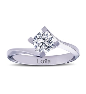 Lova F Renk 0,70 Karat Pırlanta Tektaş Yüzük - 1060055
