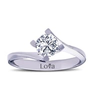 Lova F Renk 0,70 Karat Pırlanta Tektaş Yüzük - 1060055