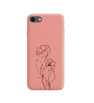 Iphone 8 Çizgi Tasarımlı Pudra Lansman Telefon Kılıfı
