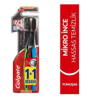 Colgate Diş Fırçası Mikro İnce Siyah 1+1 Yumuşak