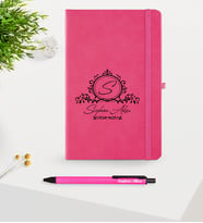 BK Gift Kişiye Özel İsimli Pembe Defter & Kalem Seti-11