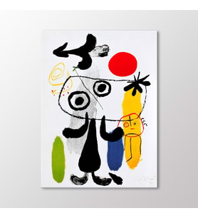 Arty Tablo Figur Gegen Rote Sonne II Tablo (Karışık)