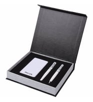 Wings Lepus Silver Hediyelik Set  İsme Özel  5000 Mah. Powerbank + Roller Kalem + Tükenmez Kalem Set  Hepsi İsme Özel (Renksiz)