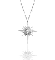 Söğütlü Silver Gümüş kutup yıldızı modeli kolye SGTL10077
