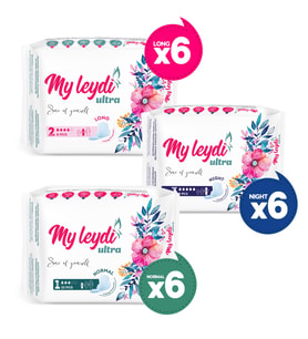 MYLEYDİ ULTRA  NORMAL 60 + GECE 42 + UZUN 48 ADET ( 18 PAKET )