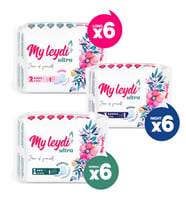 MYLEYDİ ULTRA  NORMAL 60 + GECE 42 + UZUN 48 ADET ( 18 PAKET )
