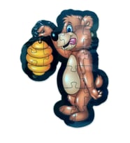 Ayı Şekilli Ahşap Puzzle Yapboz - Hayal Sepeti Çocuk Puzzle