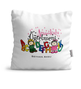 BK Gift Kişiye Özel Anaokulu Öğretmeni  Yastık  4