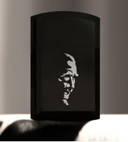 BK Gift Kişiye Özel Atatürk Silüet Siyah Metal Çakmak  1