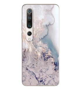 Lila Mermer Tasarımlı Süper Şeffaf Silikon Telefon Kılıfı Xiomai Mi10-pro