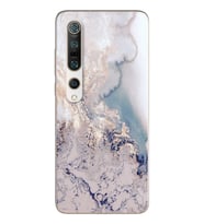 Lila Mermer Tasarımlı Süper Şeffaf Silikon Telefon Kılıfı Xiomai Mi10-pro
