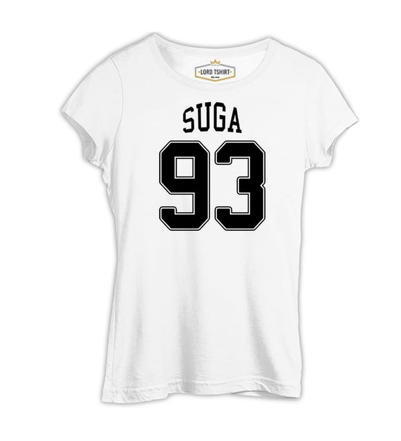BTS - Suga 93 Beyaz Bayan Tshirt