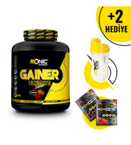 Ronic Nutrition Gainer Ultimate 3000 G Kilo Almaya Yardımcı Karbonhidrat Tozu + Shaker ve 2 Adet Tek Kullanımlık Whey Protein Hediye