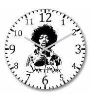Hendrix Duvar Saati Bombeli Gercek Cam