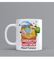 Coğrafya Öğretmeni Hediye Kupa Bardak Kişiye Özel Hediye Z62