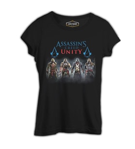 Assassin's Creed - Unity Siyah Kadın Tshirt