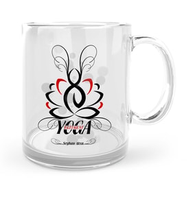 BK Gift Kişiye Özel Mesleki Yoga Eğitmeni Cam Kupa Bardak  1