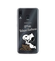 Snoopy Tasarımlı Süper Şeffaf Silikon Telefon Kılıfı Samsung A30