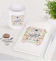 BK Gift Kişiye Özel En İyi Öğretmen Beyaz Defter Kalem Kupa Seti-15 (Model 1)