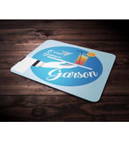 Kişiye Özel Garson Tasarımlı Mouse Pad (Renksiz)