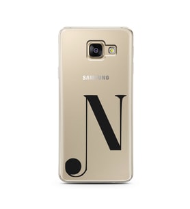 Samsung A3 (2017) Harf Tasarımlı Telefon Kılıfı N-Harfi 