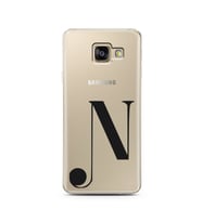 Samsung A3 (2017) Harf Tasarımlı Telefon Kılıfı N-Harfi 