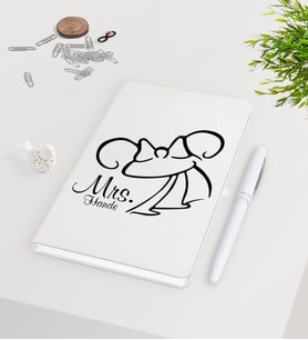 BK Gift Kişiye Özel Sevgililer Günü Beyaz Defter Kalem Seti-95