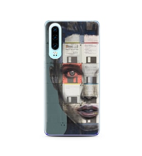 Machine Tasarımlı Süper Şeffaf Silikon Telefon Kılıfı Huawei P30  