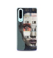 Machine Tasarımlı Süper Şeffaf Silikon Telefon Kılıfı Huawei P30  