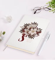 BK Gift Kişiye Özel Kadınlar Günü Tasarımlı Beyaz Defter Kalem Seti-17