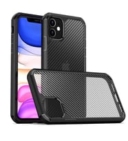 Apple iPhone 11 Kılıf Zore İnoks Fiber Yüzey Tasarım Kılıf (Siyah)