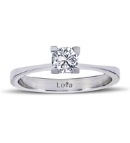 Lova F Renk 0,31 Karat Pırlanta Tektaş Yüzük - 1020100