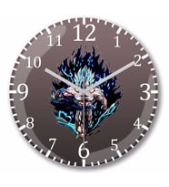 Vegeta DBS Super Sayan Blue Duvar Saati Bombeli Gercek Cam