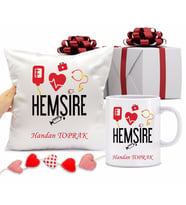 Hemşire Bardağı ve Yastığı Hediye Seti (Model 1)