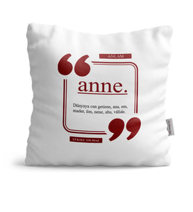 BK Gift Kişiye Özel Anne Dekoratif Yastık  42