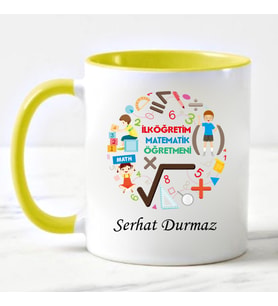 İlköğretim Matematik Öğretmeni Kupa Bardağı Sarı