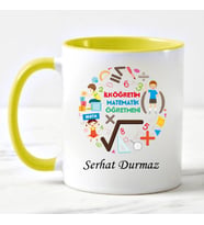 İlköğretim Matematik Öğretmeni Kupa Bardağı Sarı