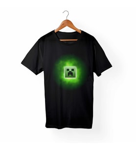 Minecraft Siyah Tişört