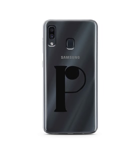 Samsung A30 Harf Tasarımlı Telefon Kılıfı P-Harfi 