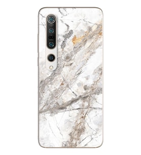 Beyaz Mermer Tasarımlı Süper Şeffaf Silikon Telefon Kılıfı Xiomai Mi10-pro