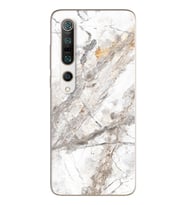 Beyaz Mermer Tasarımlı Süper Şeffaf Silikon Telefon Kılıfı Xiomai Mi10-pro