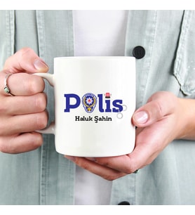 Polise Hediye İsme Özel Kupa