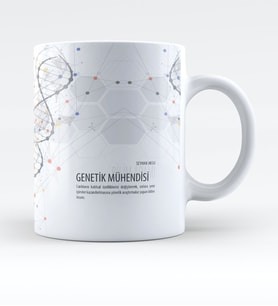 BK Gift Kişiye Özel Mesleki Genetik Mühendisi Kupa Bardak