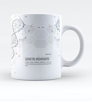 BK Gift Kişiye Özel Mesleki Genetik Mühendisi Kupa Bardak