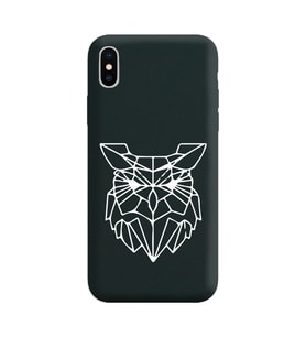 Iphone X Çizgi Tasarımlı Siyah Lansman Telefon Kılıfı