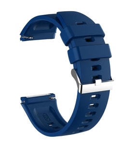 Microsonic Oppo Watch 41mm Kordon, Silicone RapidBands Lacivert ( Gümüş Pimli )