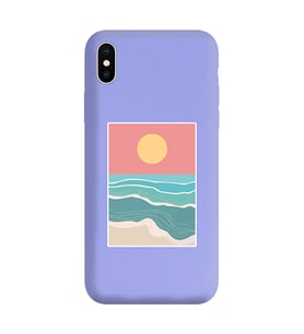 Lila Lansman Telefon Kılıfı Iphone XS